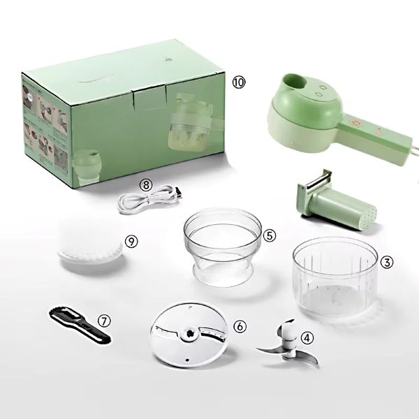 PicaTodo 4 en 1 Cortador de Alimentos Multifuncional