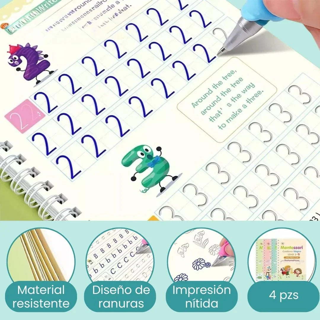EscribeFácil™ | Kit de Caligrafía Inteligente Reutilizable x4