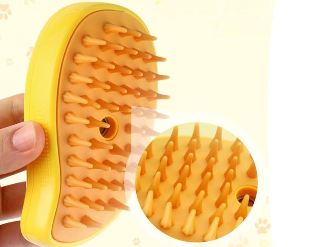 Cepillo Vaporizador para Mascotas 3 en 1