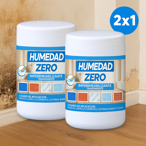 PROMO 2x1 Impermeabilizante Transparente contra infiltración, moho y humedad