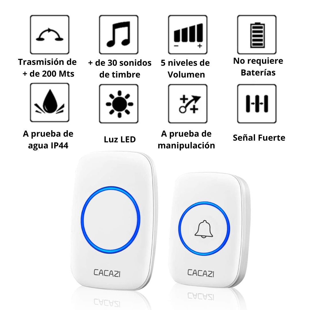 Timbre Inalámbrico - Sin Instalación