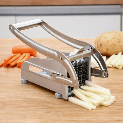 Cortador Picador de Papas y Verduras de Acero Inoxidable