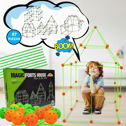 Kit de Construcción de Fortalezas para Niños