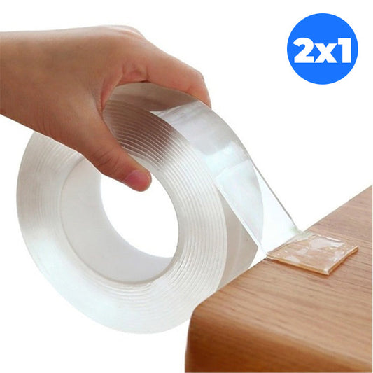 PROMO 2x1 Cinta Doble Faz Lavable Y Reutilizable