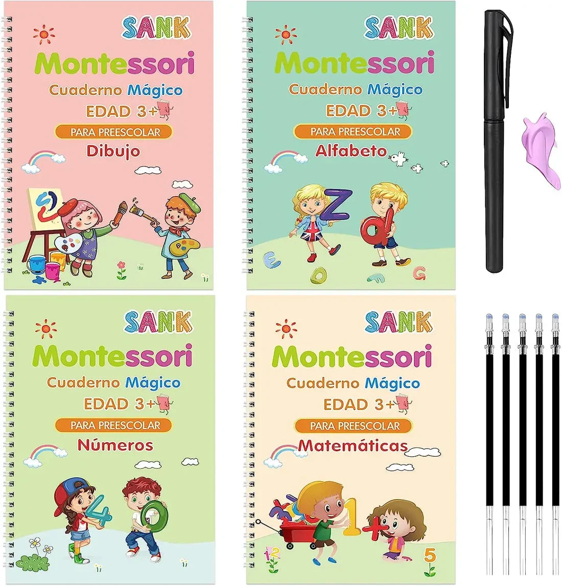 EscribeFácil™ | Kit de Caligrafía Inteligente Reutilizable x4