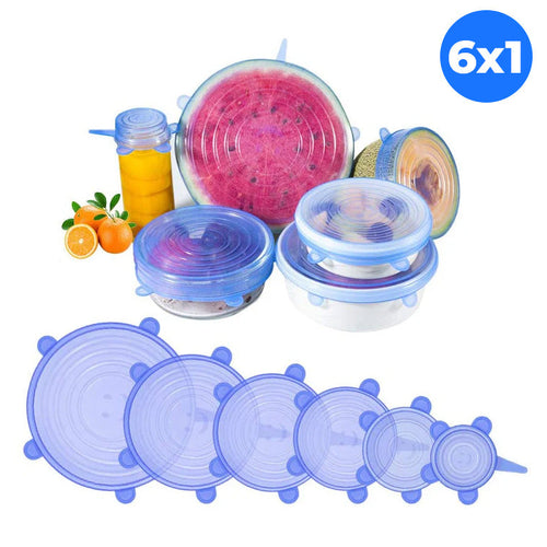 Pack x6 Tapas Selladora Ajustable Multiusos